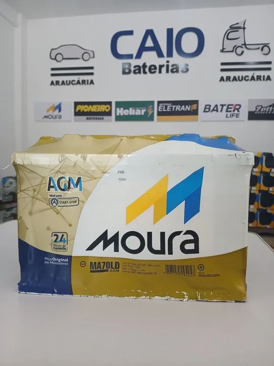 Bateria 70ah Moura AGM 