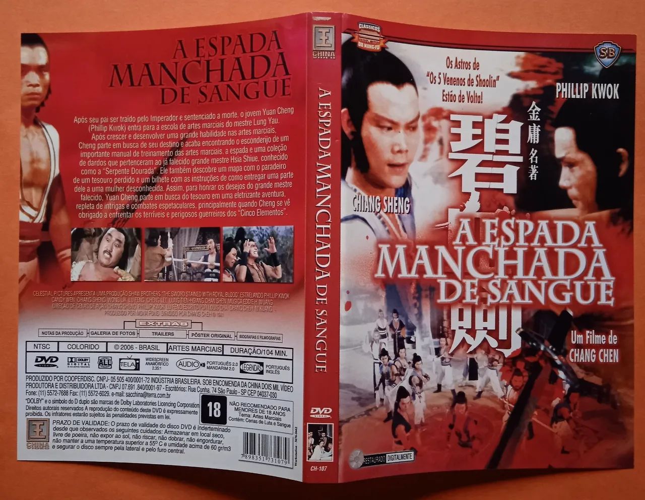 Dvd A Espada Manchada de Sangue (China Vídeo) - Foto 3