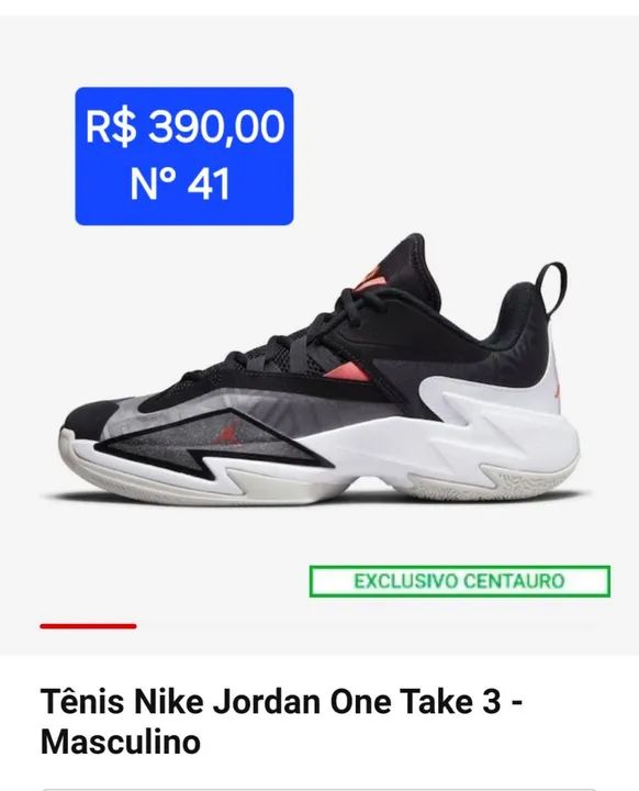 Tênis Nike Jordan One Take 3 ORIGINAL