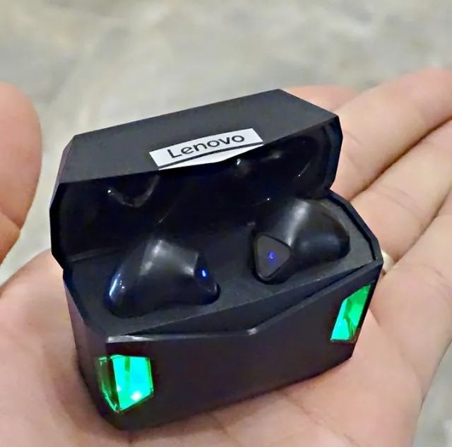 Fone Gamer Bluetooth Lenovo GM5 Preto Thinkplus Live Pods Original Novo Na Caixa Lacrado