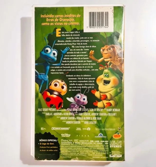 Fita Vhs Filme Vida De Inseto Original Dublado - Foto 2
