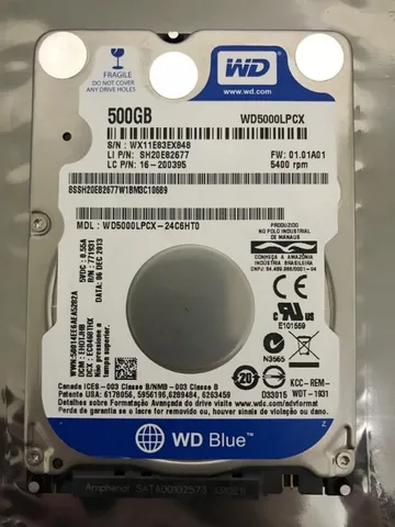 hd de notebook 500gb wd blue