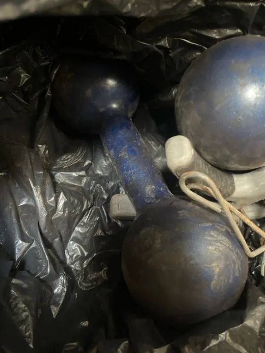 Barra de Ferro para Musculação, pesos e caneleiras - Foto 2