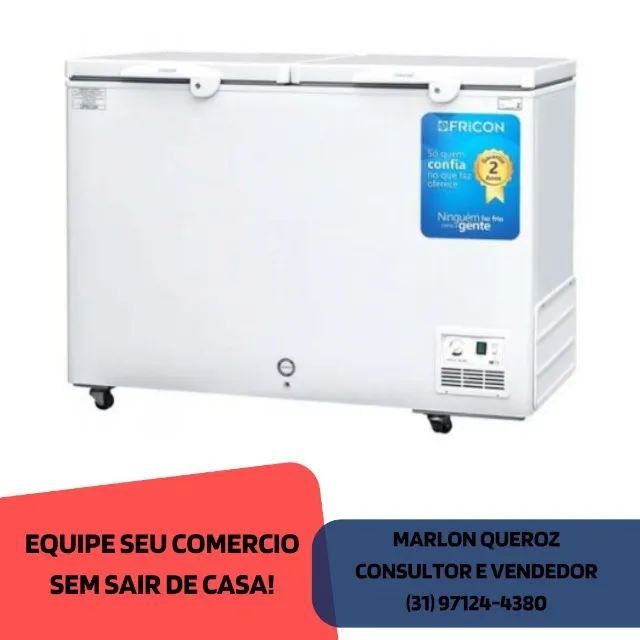 Freezer Horizontal Tampa Cega Fricon 411L