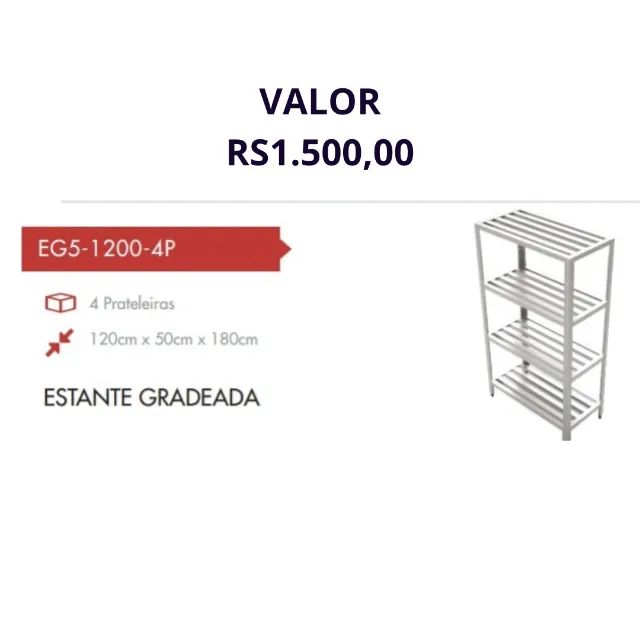 Estante gradeada