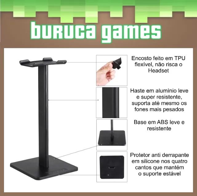 Suporte para Headset e Headphone Gamer New Bee original - Foto 3