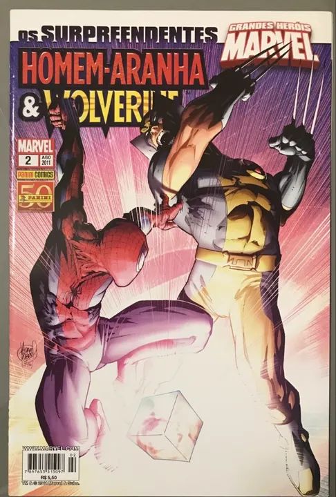 Homem-Aranha e Wolverine Grandes Heróis Marvel 1-3 - Foto 2