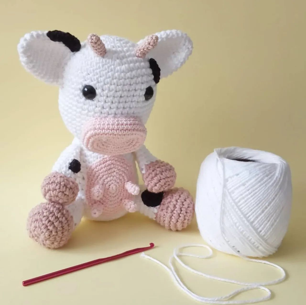 Vaquinha amigurumi de Crochê