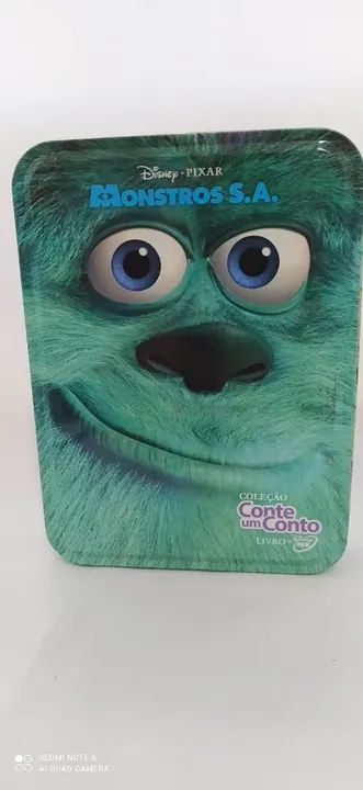 Dvd + Livro Monstros S.A. Coleção Conte um Conto Disney Colecionador 