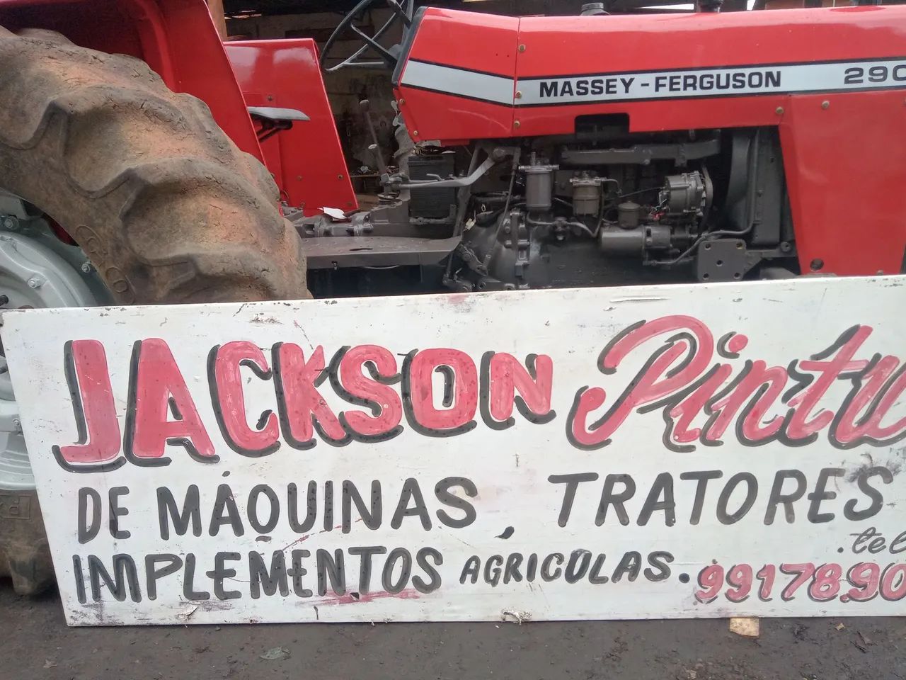 Pinturas de máquinas pesadas tratores e caminhões