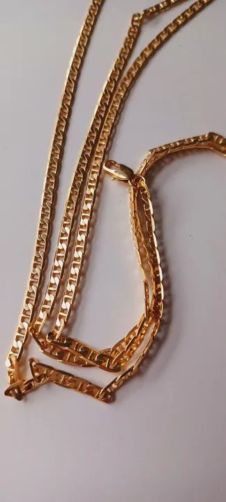 Conjunto de colar e pulseira masculina - Foto 5