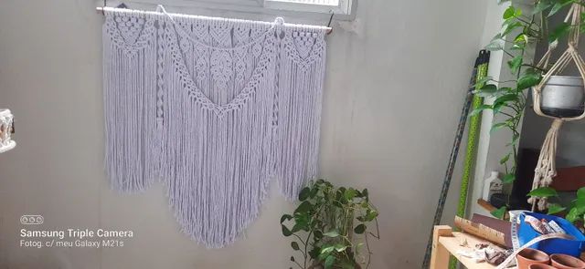 Painel em macrame ondas do mar - Foto 2