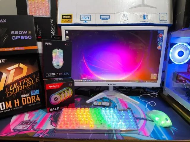 Pc Gamer Completo Monitor 24pl Ryzen 5 5500 Rtx 3050 - Foto 3