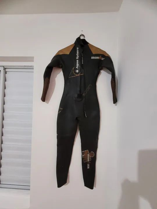 Neoprene Aqua Sphere Pro Series Ironman - Tamanho P - Foto 3