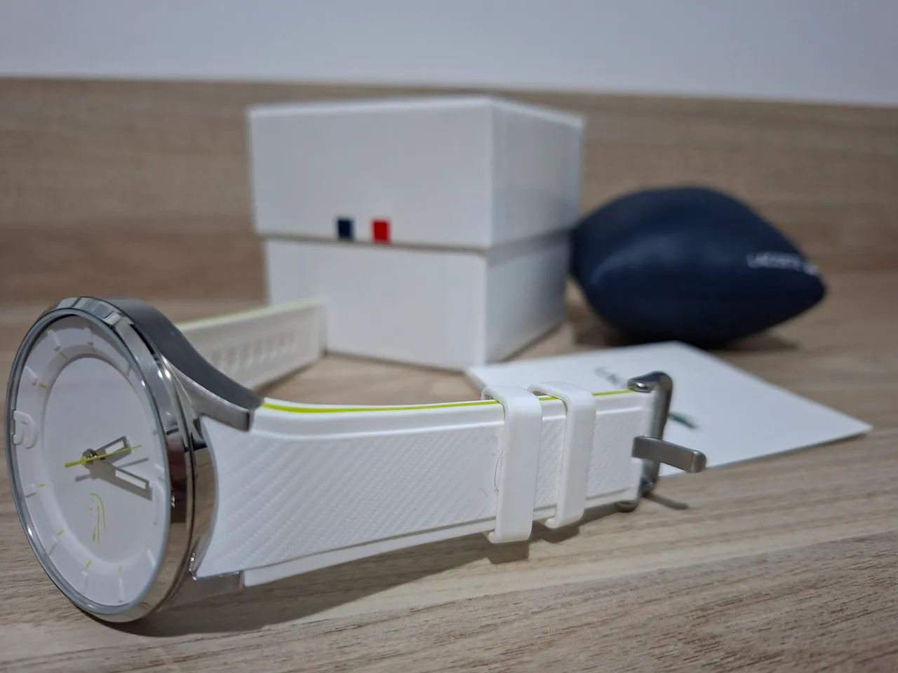 Relógio Lacoste Pulseira Emborrachada Branca - Foto 5