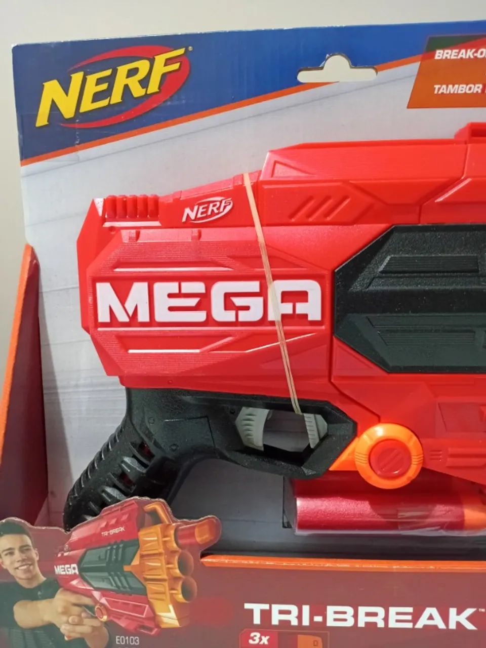 Lança Dardo Nerf Mega Tri Break Nerf - Foto 2