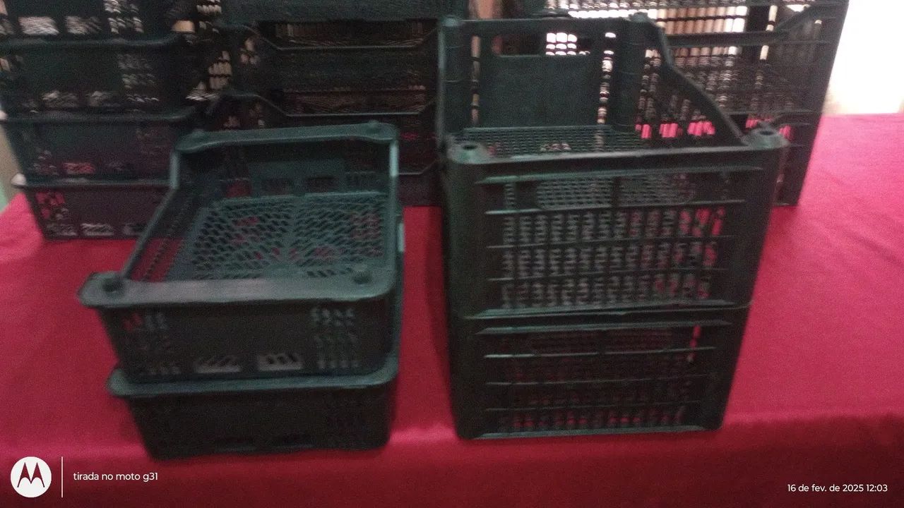 Caixas organizadora utilidades vaiadas (lote) - Foto 2