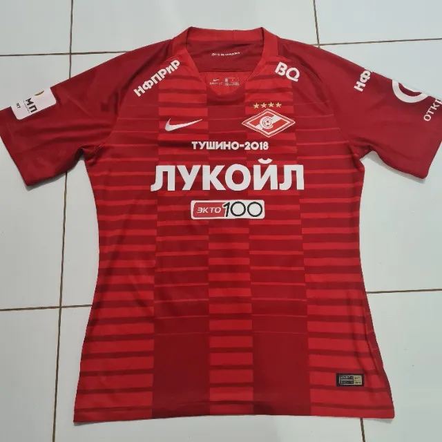 Camisa ? ? (Spartak Moscou) Nike de Jogo Vermelha Tamanho G