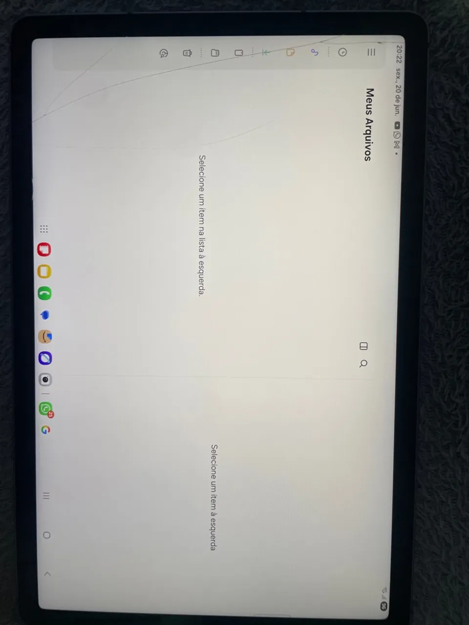 Tablet S9 FE 5G ( Tela Trincada)
