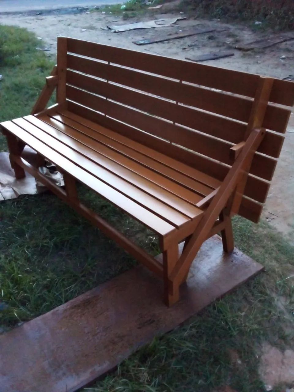 Mesa-Sofá de Madeira - Foto 2