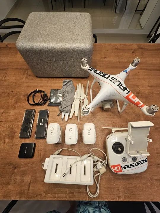 Drone Dji Phantom 4 Pro Com Câmera 4k - 3 baterias - Foto 2