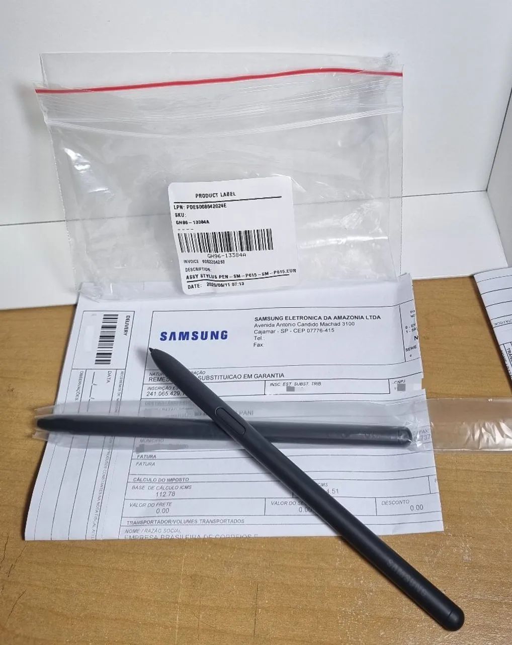 Samsung Spen Original SMP615 c/ Ponta de elastômero!