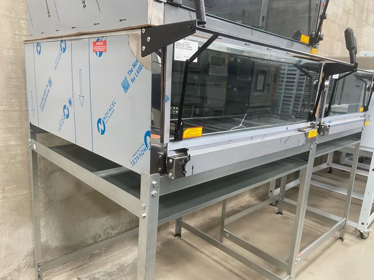 FORNO GUILHOTINA A GÁS 1 CÂMARA 95X95 FR/LAT - METALMAQ  - Foto 2