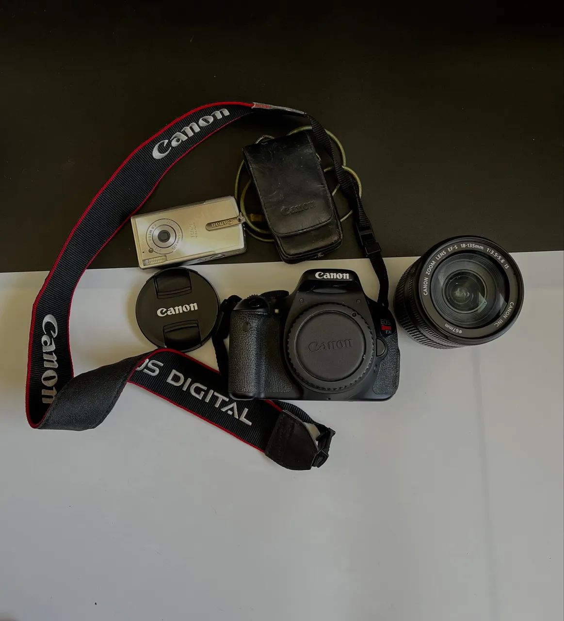 Câmera cânon T3i 18 - 135 mm lente 