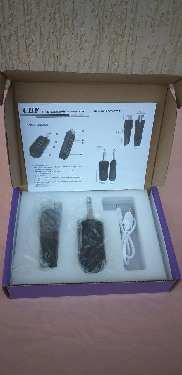 TRANSMISSOR SEM FIO PARA MICROFONE (novo) - Foto 3