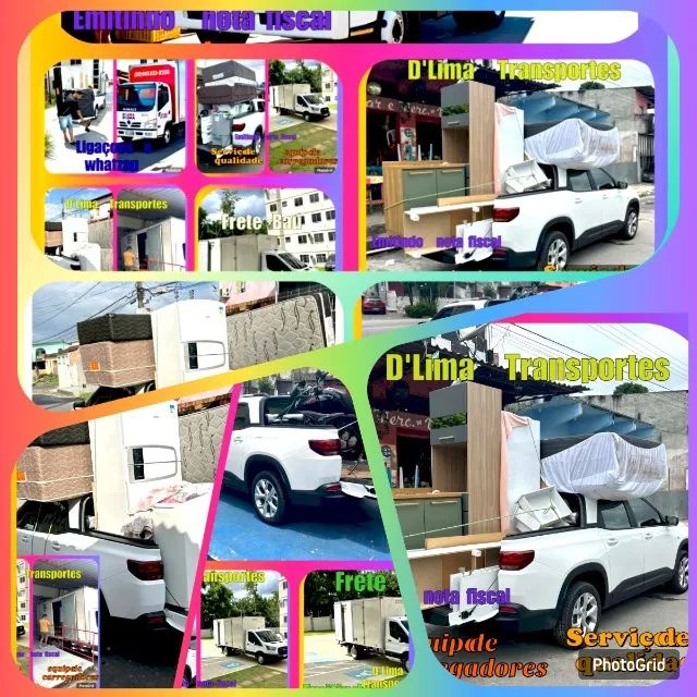 frete flores "9.9533.8255 D.Lima Transportes" Atendendo em toda cidade