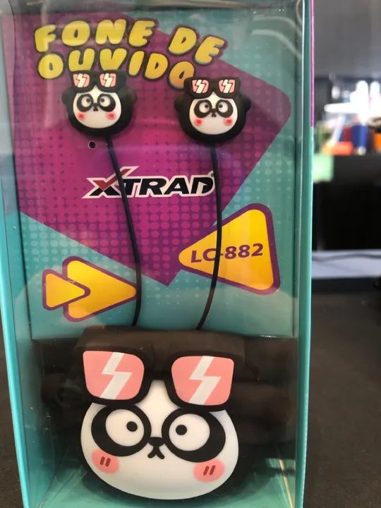 Fone de Ouvido Panda Xtrad - Novo
