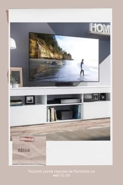 Promoção Rack Branco 65'' - 29/01
