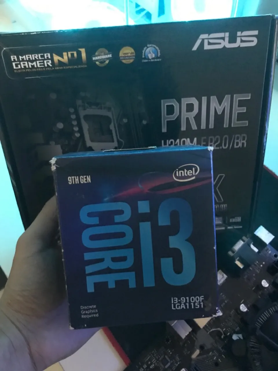 Kit I3 9100F +H310M Asus +16GB RAM