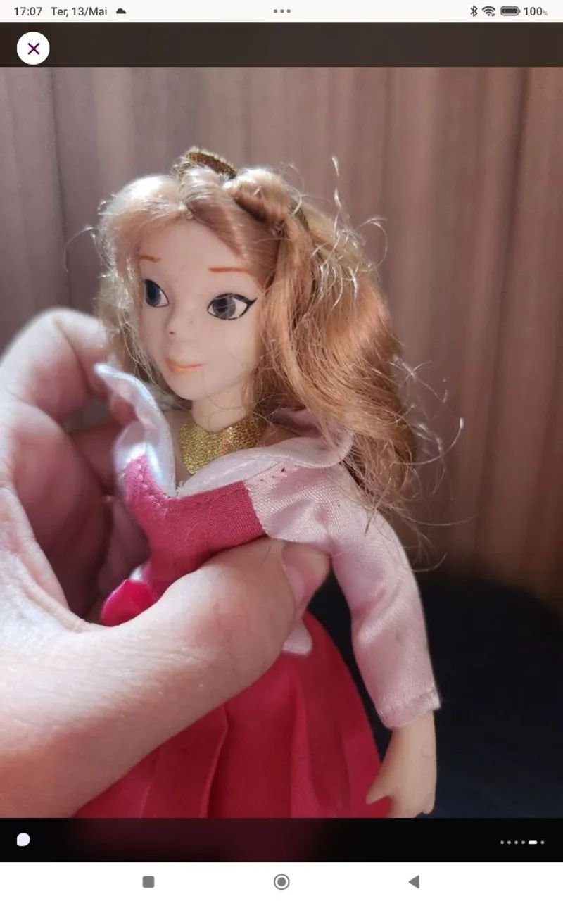 Boneca Princesa Aurora Bela Adormecida Disney importada  - Foto 4