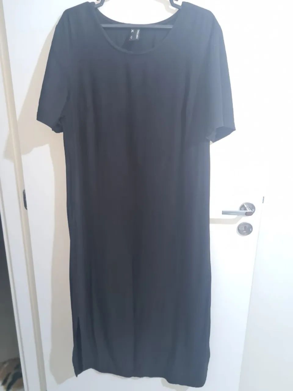 vestido preto midi hering tam. p