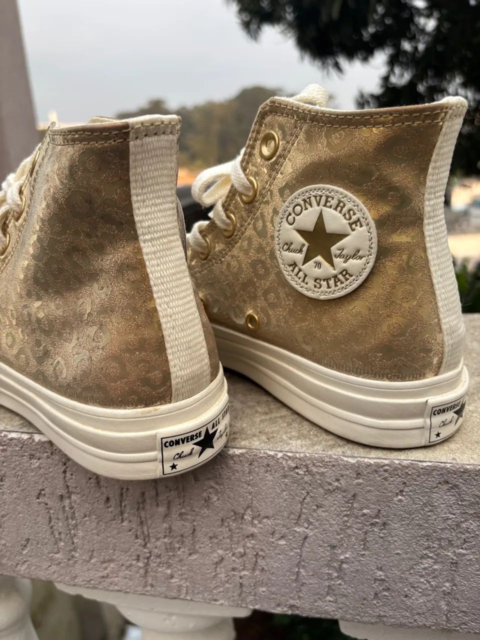 Converse All Star Chuck 70 Dourado - Foto 3