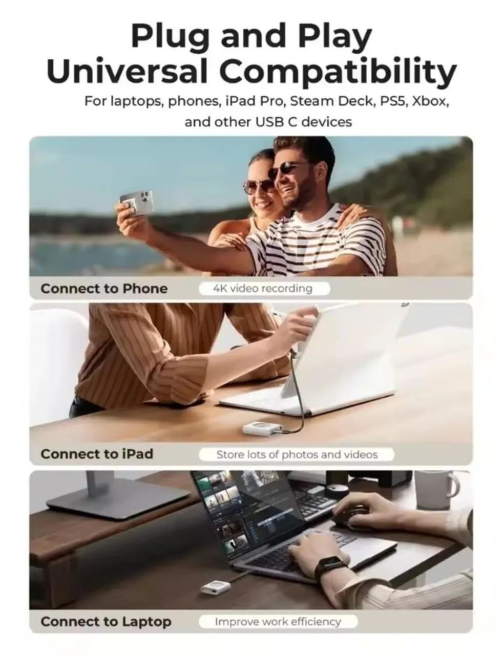 Case M2 NVME 2230 USB C - Foto 5