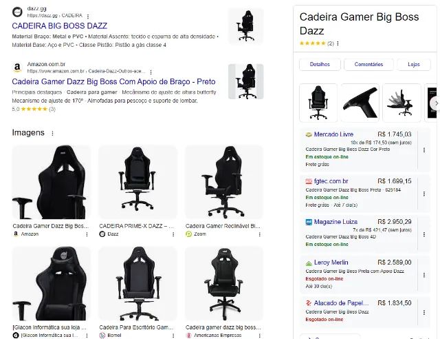 Cadeira Gamer BigBoss 180kg - Foto 5