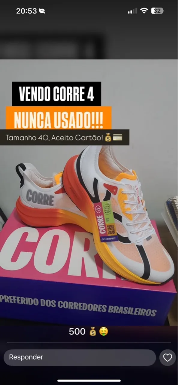 Tênis Correr 4 - Tamanho 40