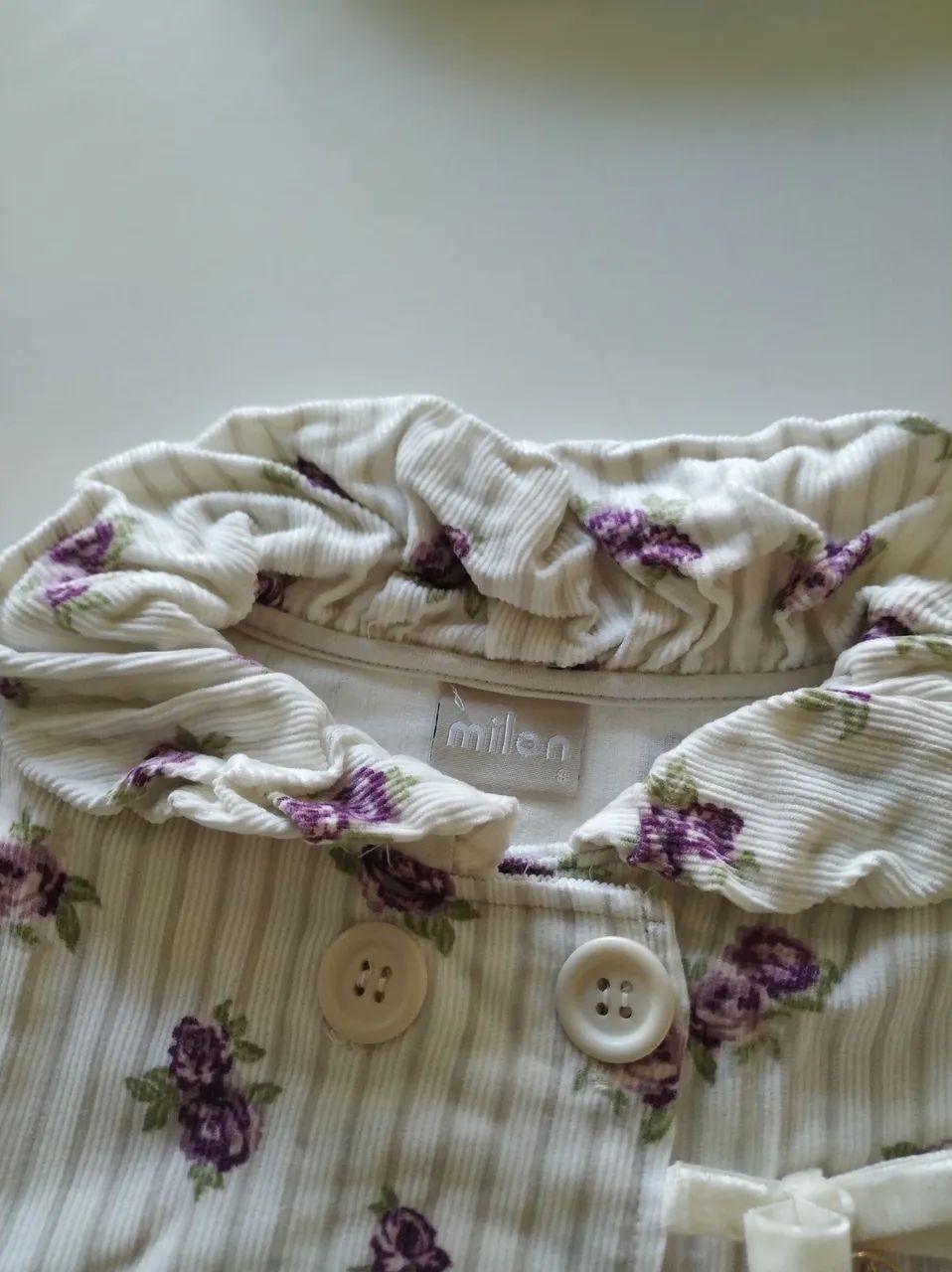 Casaco veludo floral da Milon tamanho 8.