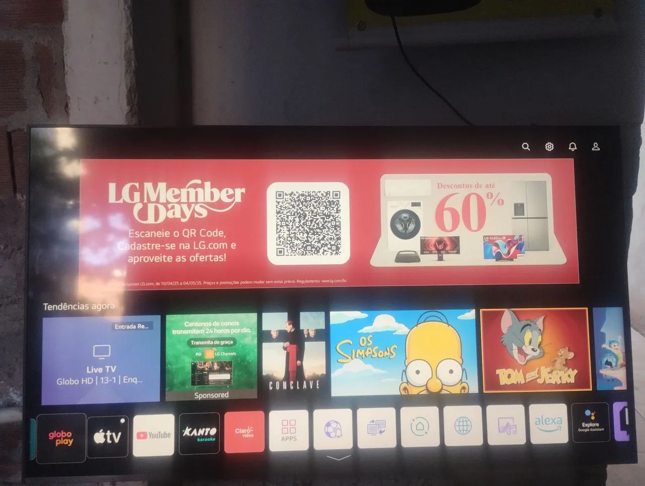 Smart tv Android 4k LG 50 polegadas compatível com Alexa bluetooth comando de voz e jogos  - Foto 3