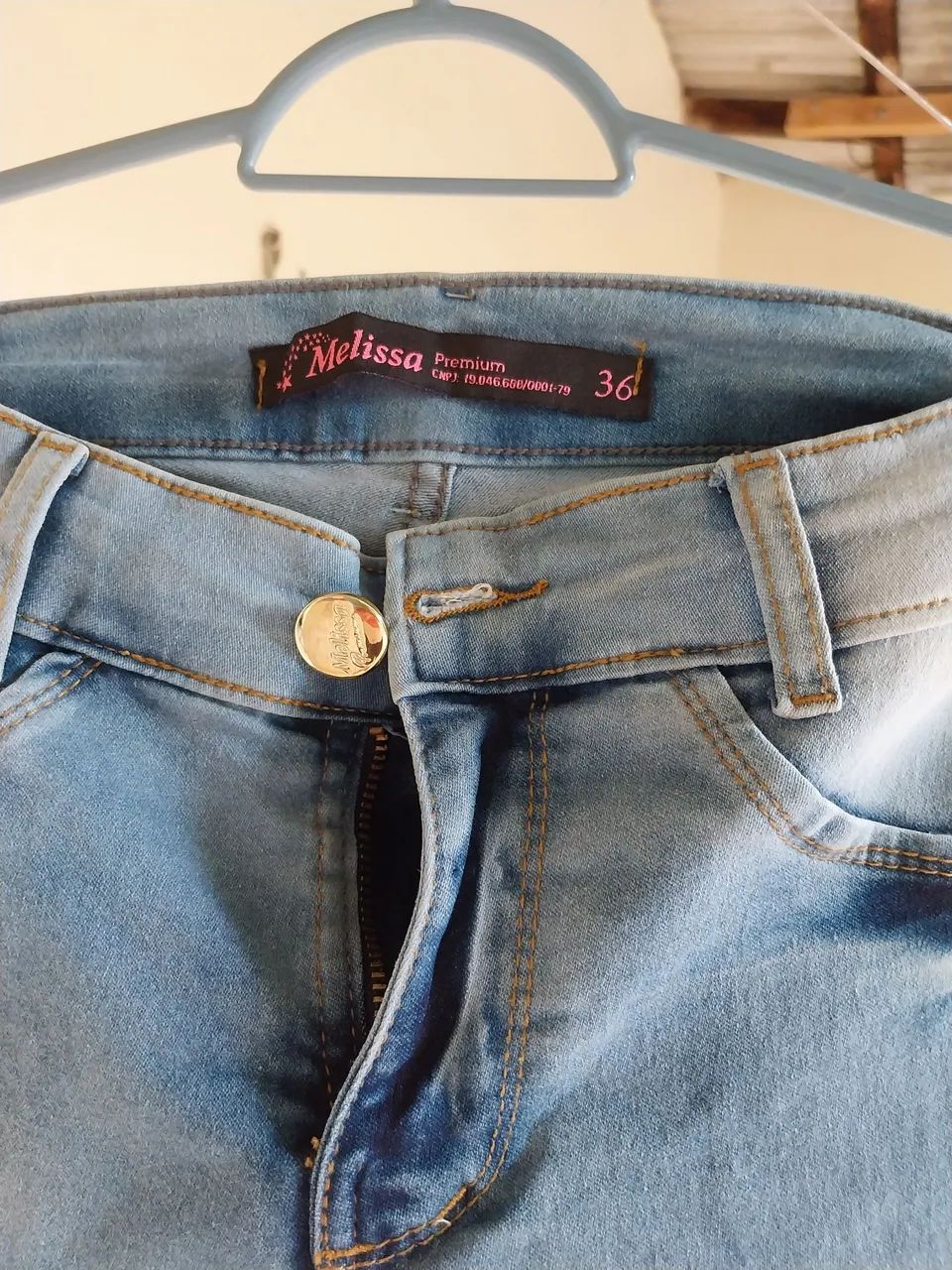 Calça Jeans Azul Feminina - Foto 3