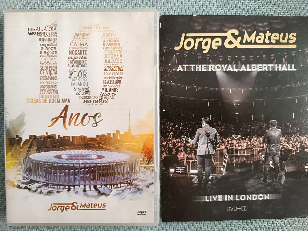 2 DVDs Jorge & Mateus -10 Anos e Live in London