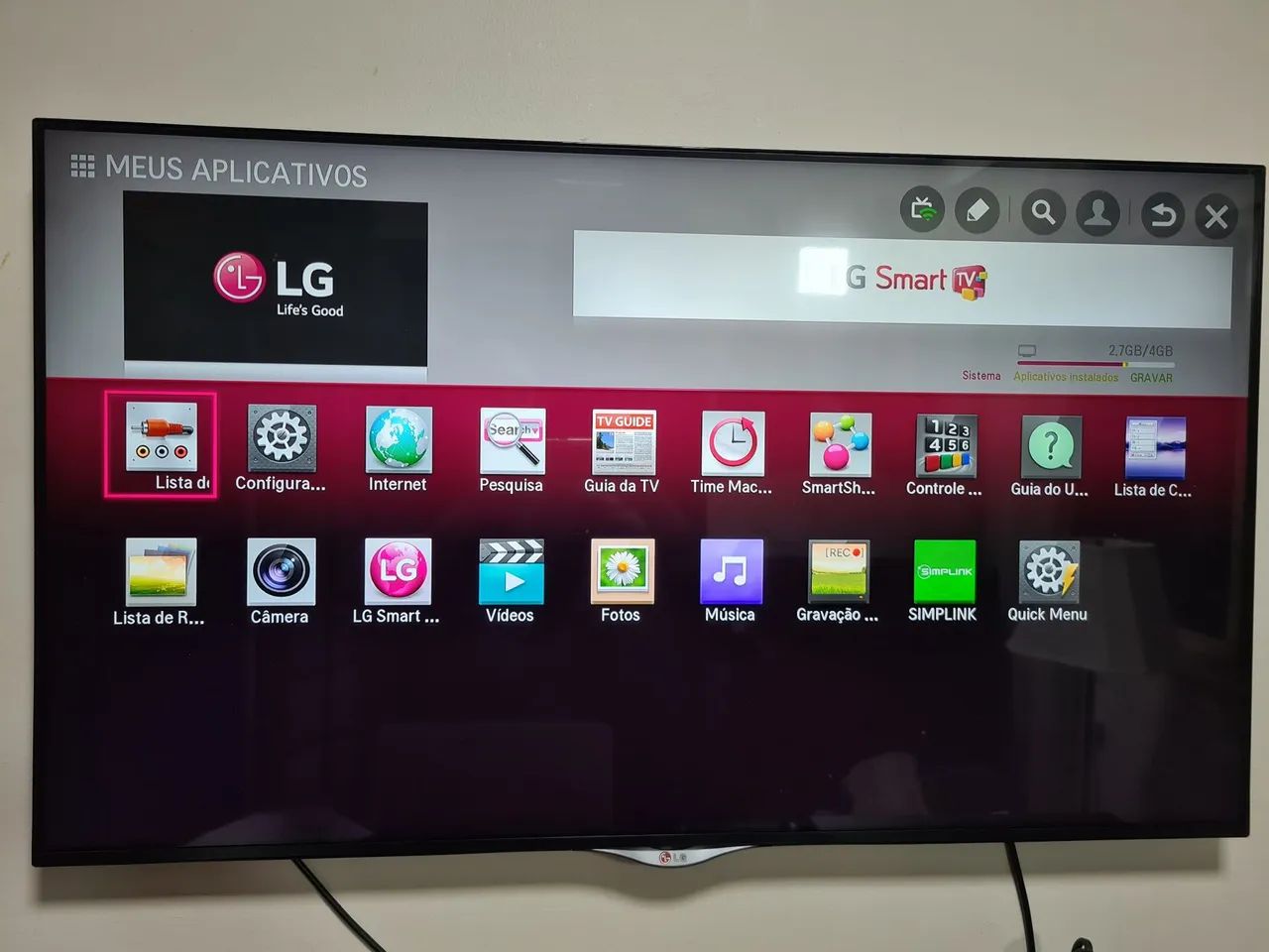 TV LG Smart 4K
