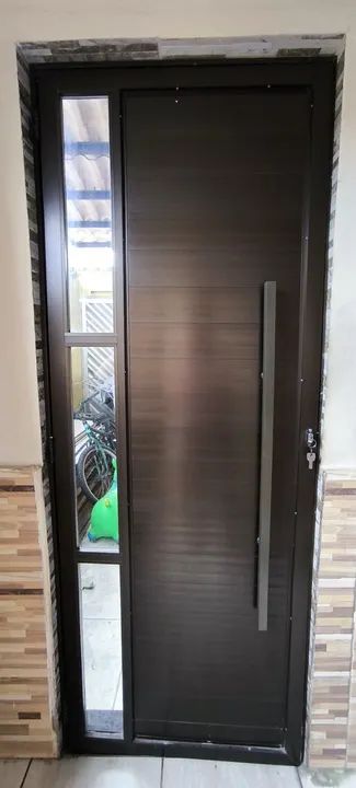 Porta de alumínio Marrom  - Foto 2