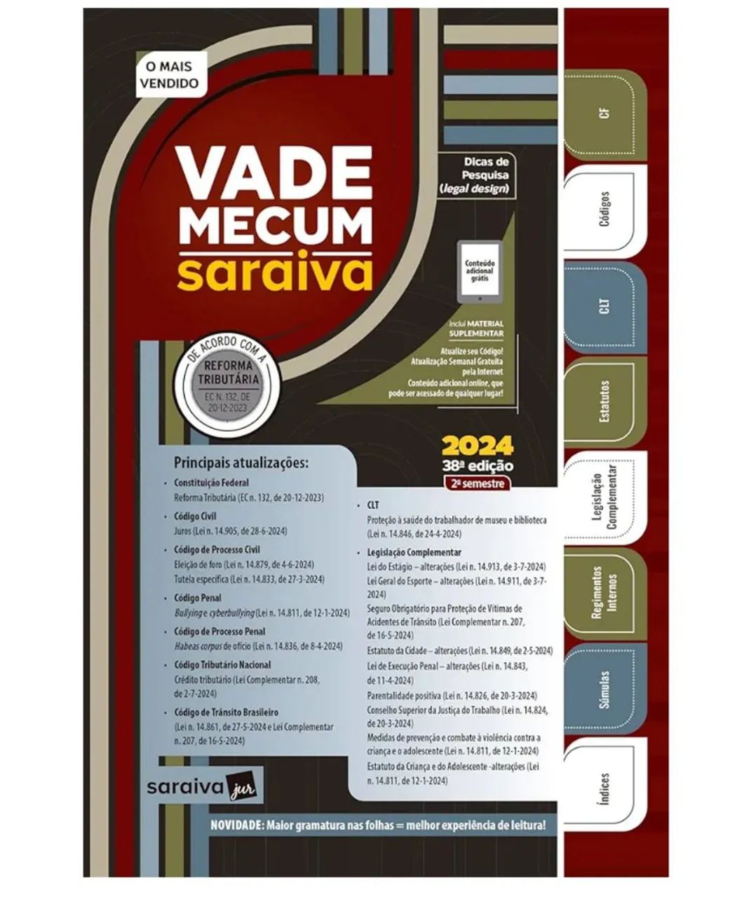 Vade Mecum Saraiva - 38ª edição - 2024