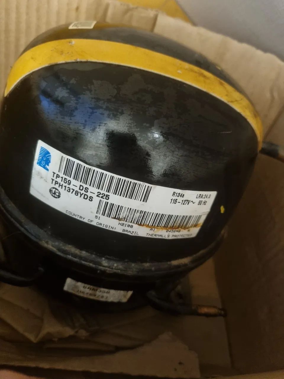 Compressor, só refrigera - TP159 - DS-225 - Geladeiras e Freezers