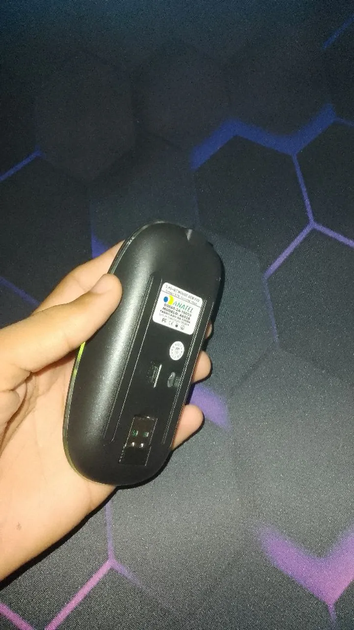 Mouse Sem Fio ANATEL e Mouse pad