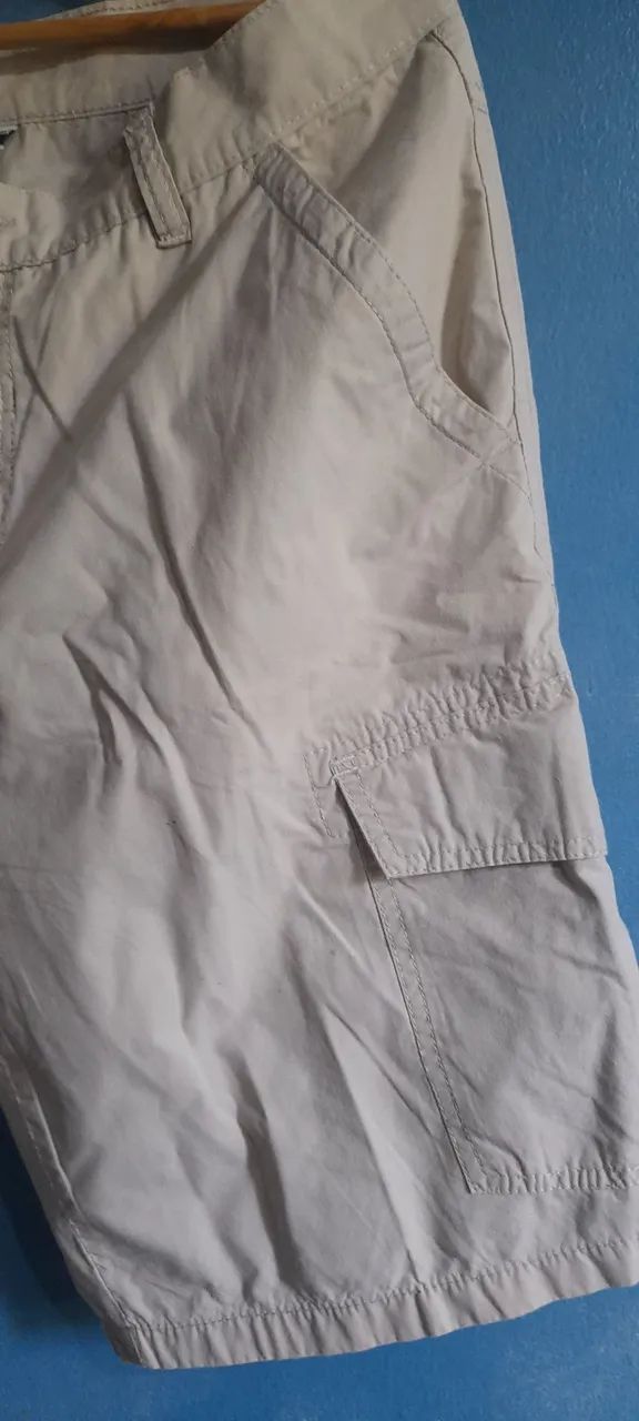 Bermuda Sarja Cargo Bege Marraket 44 - Foto 3