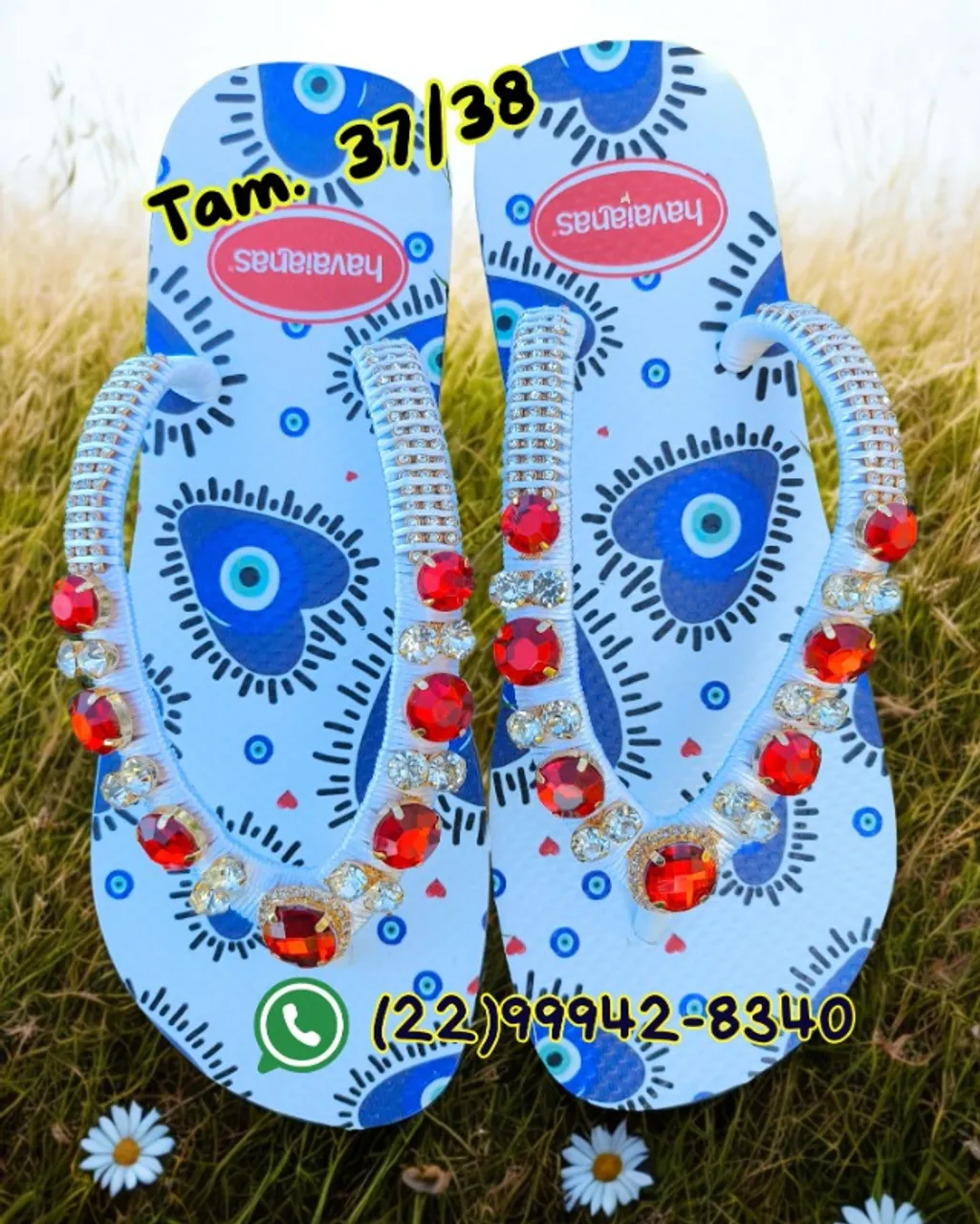 Chinelo Mãe Customizado Personalizado Decorado Presente Farm